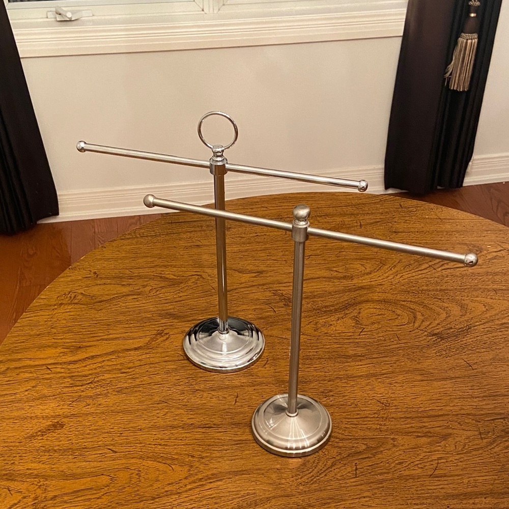 Two Silver Jewelry Stands!!